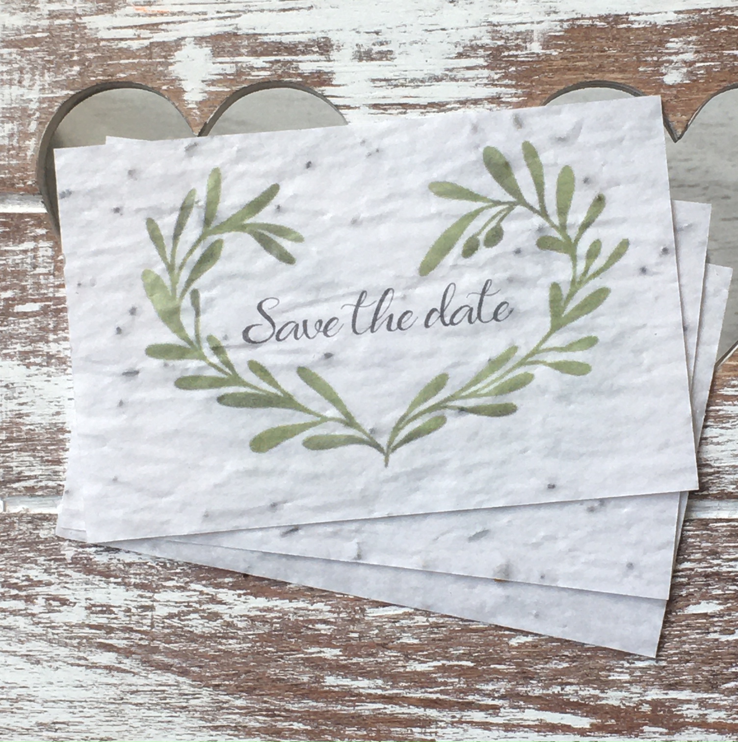 Lot de 10 minis carte « Save the date » - fleurs sauvages.