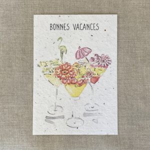Bonnes Vacances – Carte à planter A6