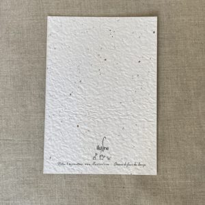 Bouquet à sa mémoire – Carte à planter A6