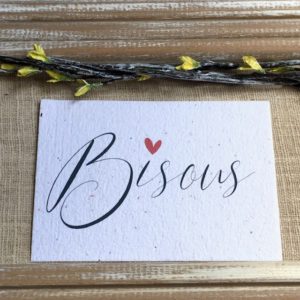 Bisous – carte à planter A6