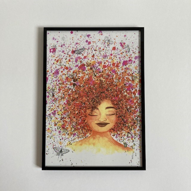 Butterfly affiche scintillante