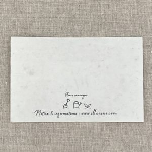 Avec amour – lot de 10 mini cartes – Fleurs sauvages