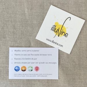 A ma maitresse – Merci – Carte à planter A6