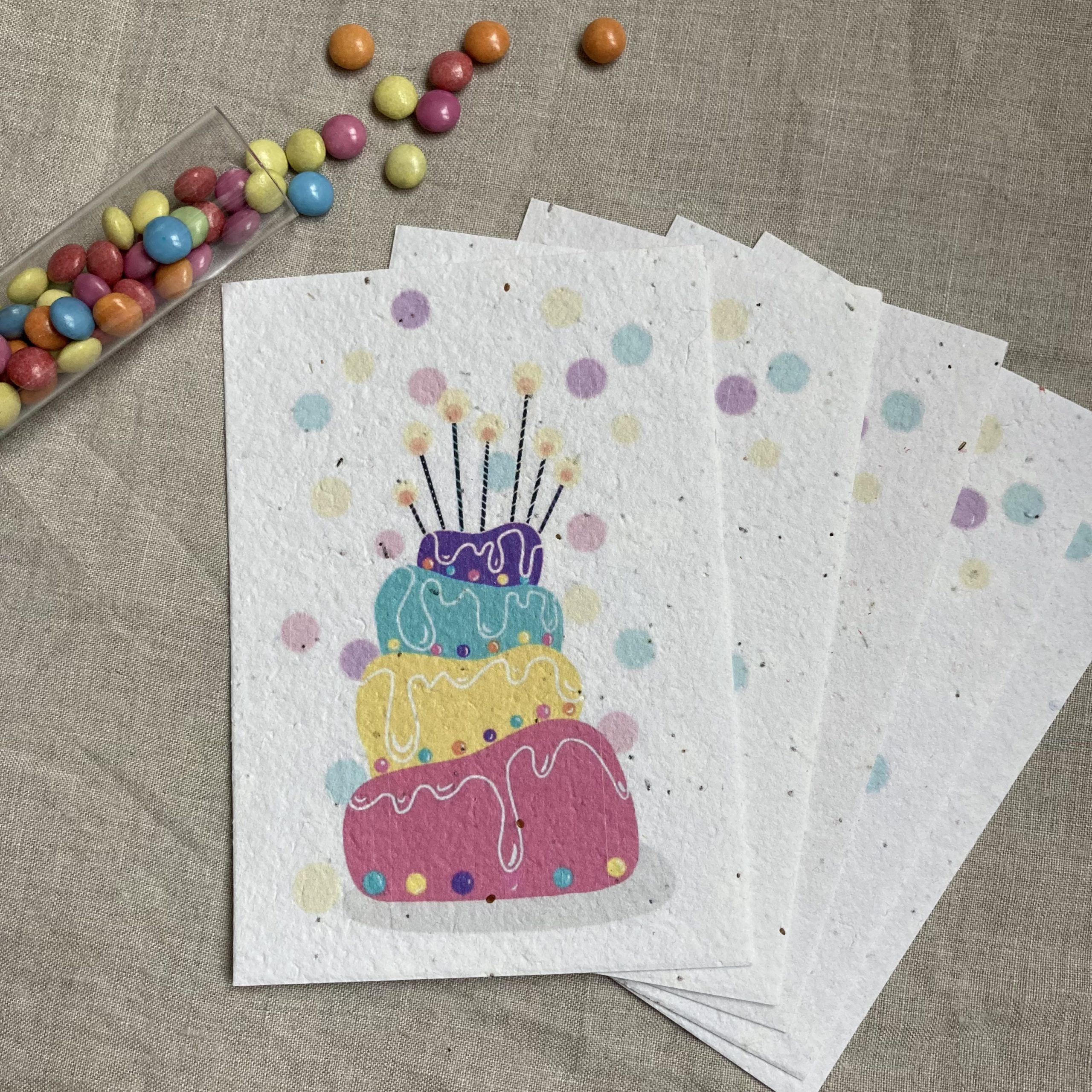 Cartons d'invitation à planter x 5