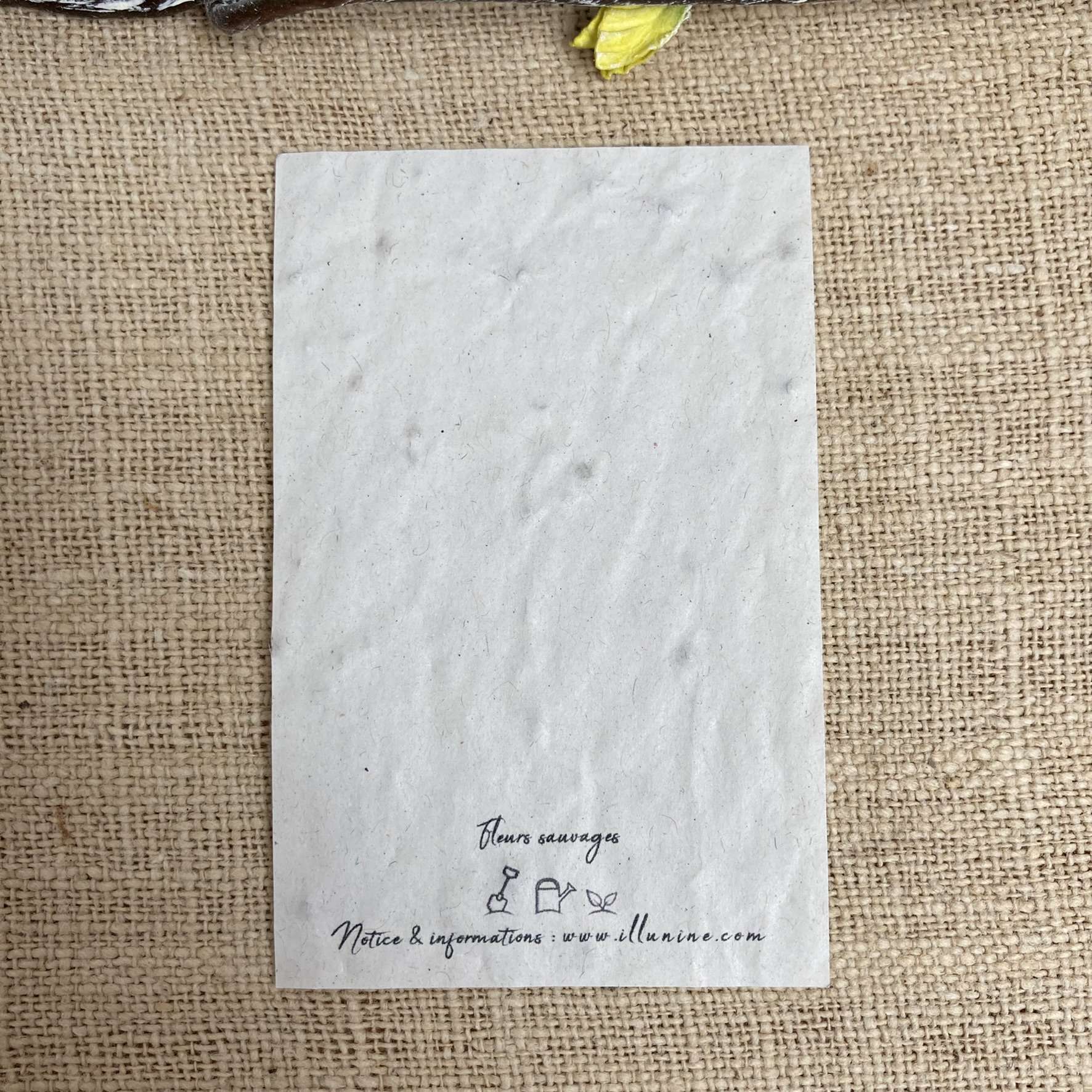 Merci pour cette année - lot de 10 mini cartes - Fleurs sauvages – Image 2